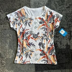 Columbia High Dune Floral Print Graphic Shirt NEW Women's Size Medium